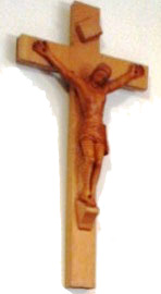 The crucifix carved by Henry J. (Harry) Wright, a founding trustee of St. Gerard's church. Suzanna Wright photo.